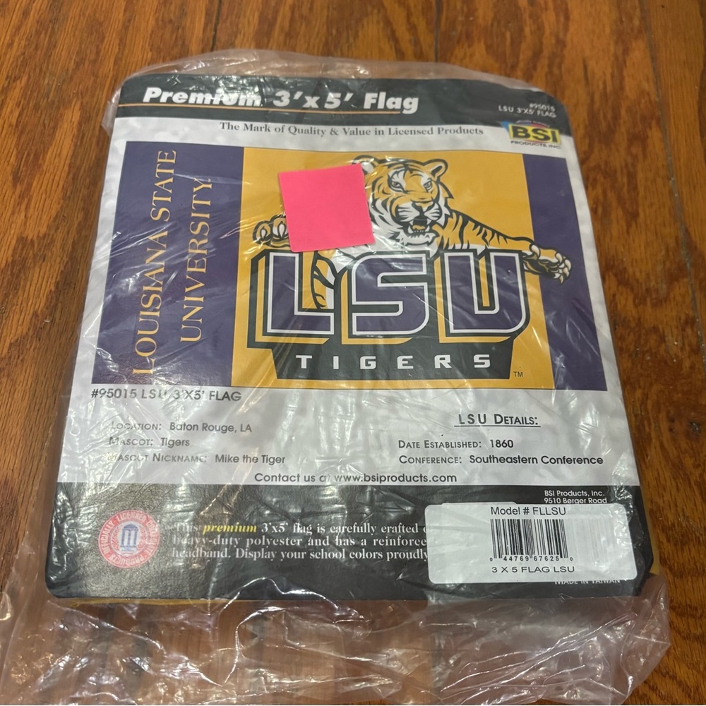 LSU Tigers double sided outdoor 3x5 flag